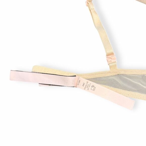 VICTORIA’S SECRET Women’s Nude Lace Push-Up Bra Size 34C - Picture 5 of 6